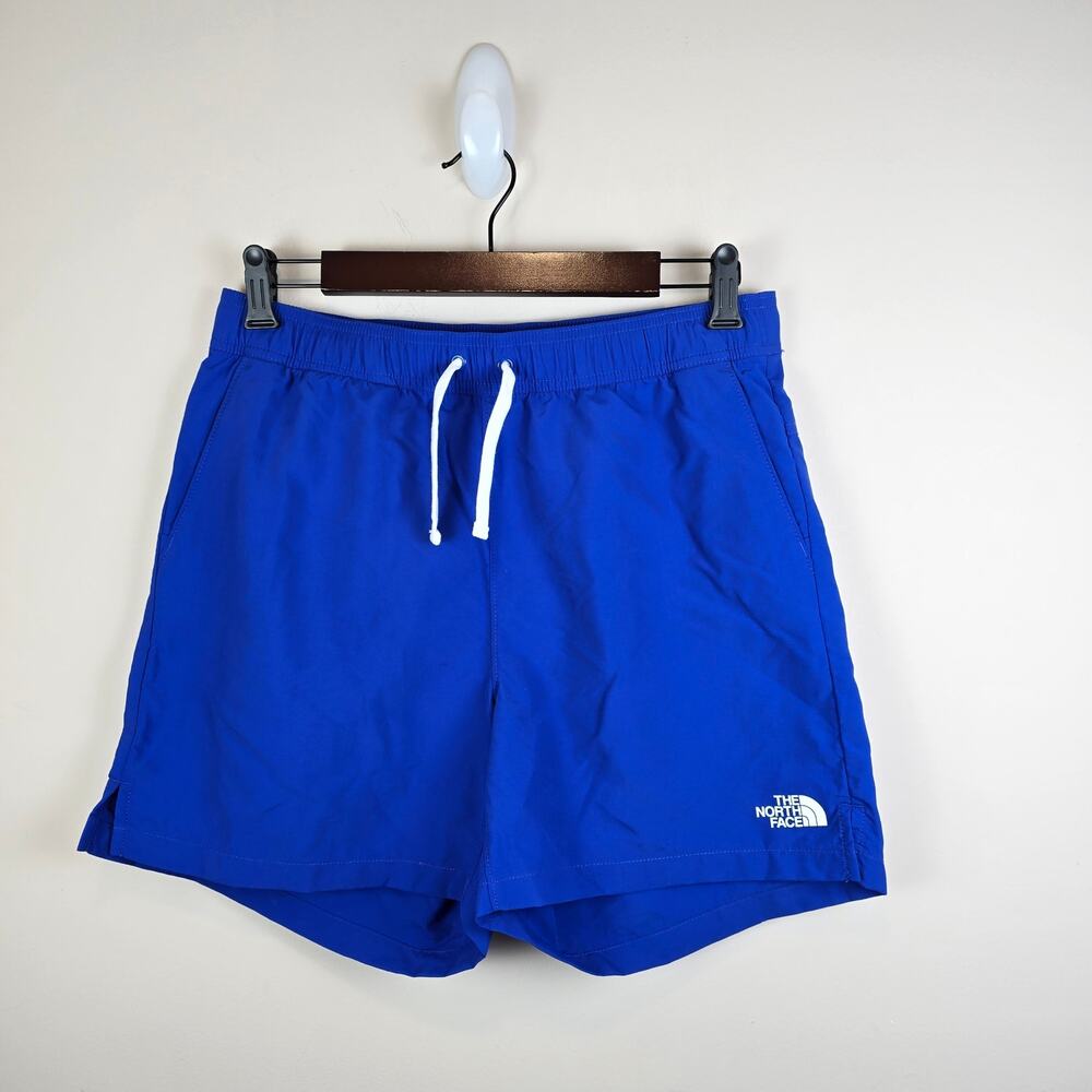 The North Face Mens Size S Action Shorts 2.0 5" Inseam Blue Flash Dry Drawstring